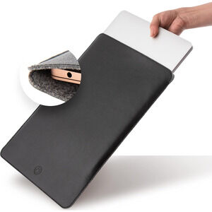 Slim PU Leather Laptop Sleeve 13 Inch MacBook Air Soft Touch Pro 2020 iPad NWT